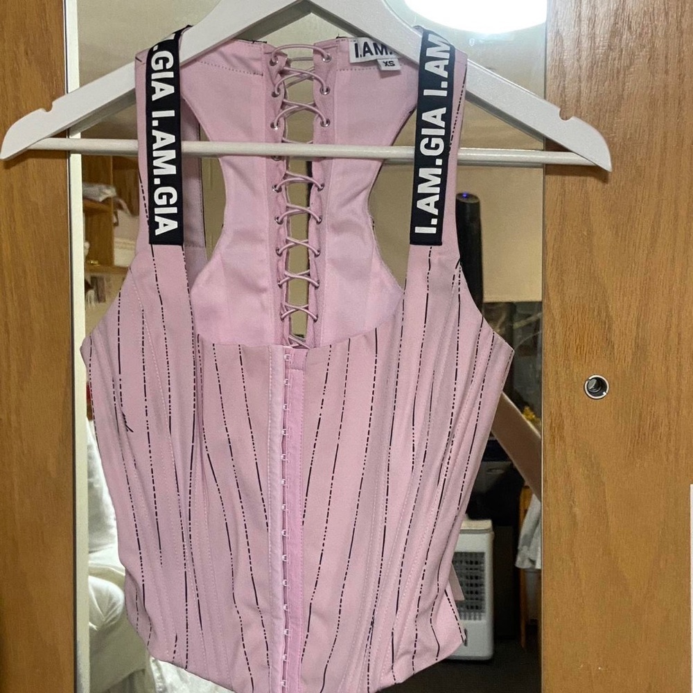 I.AM.GIA Pink Corset Top